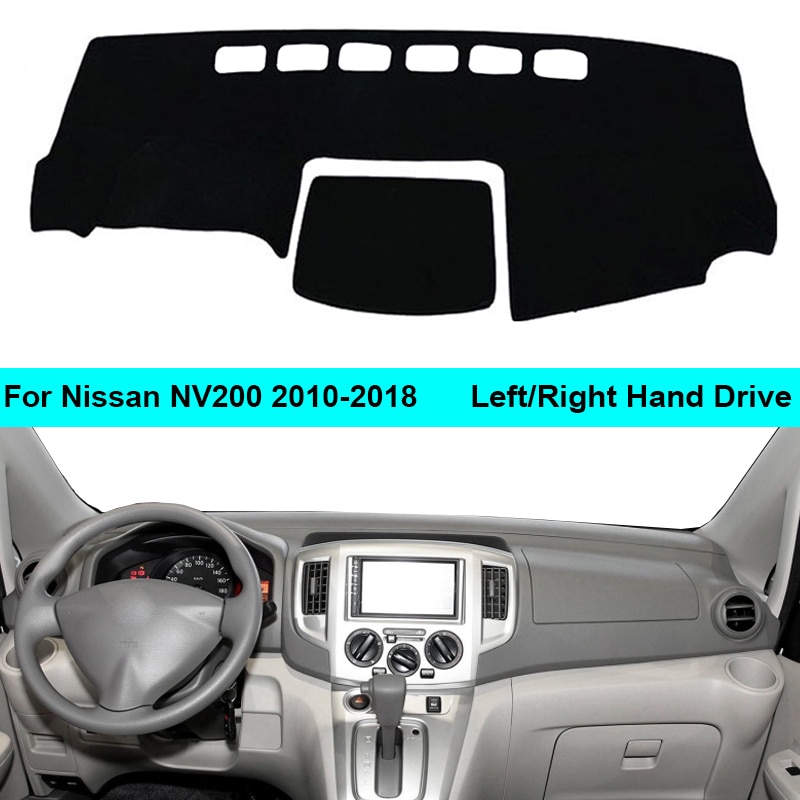 Tapis pour Nissan NV200 – LHD RHD 2 couches, couverture de tableau de bord de voiture, tapis de protection pour pare-soleil,