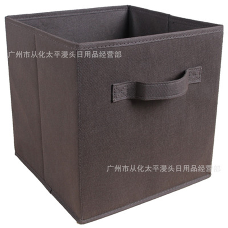 Non-Woven Fabric Dust-Proof Clothes Storage Bin Folding Cabinet Storage Box with Handle Home Office Closet Organizer Container