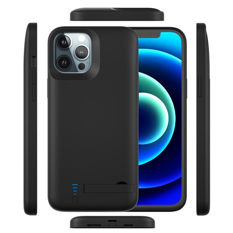 Portable Battery Charger Case for iPhone 13 Pro 12 11 Pro Max Power Bank Charging Charger Cover for iPhone 12 Mini 11 13 Pro Max