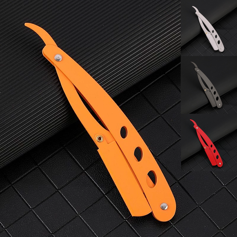 Straight Edge Razor Haircut Beard Eyebrow Shaving Tool Manual Depilation Razor Hairdresser Trimming
