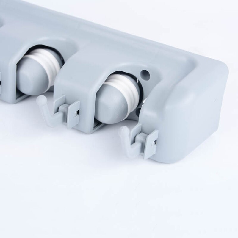 Organizador de herramientas multifuncional montado en la pared, gancho para escoba, mopa, soporte para tarjetas, estante para baño y jardín