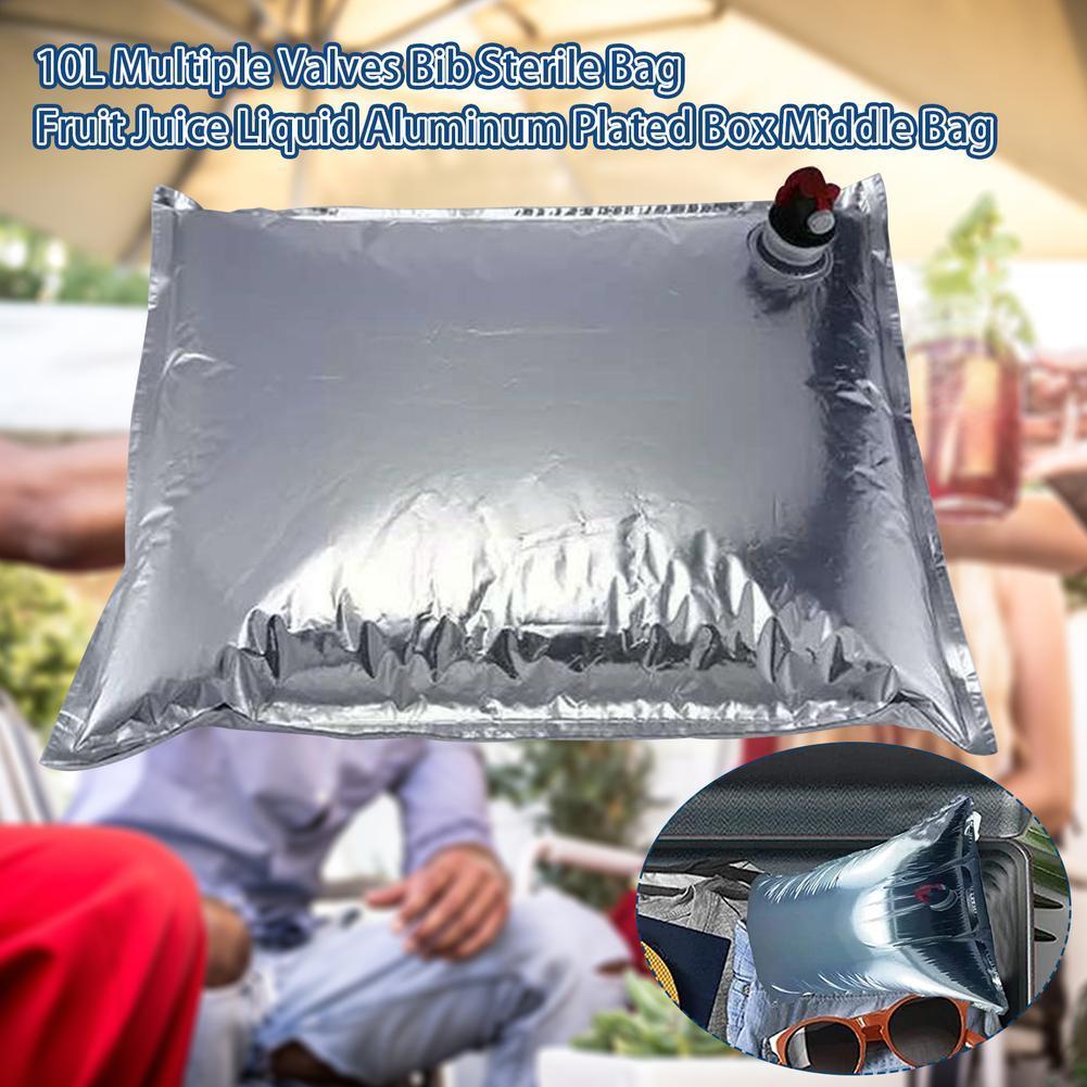 Sac d'eau aluminisé 10l S8k2, boîte à boisson, sac à fruits, rangement de vin, bouteille d'eau aluminisée, 10 pièces