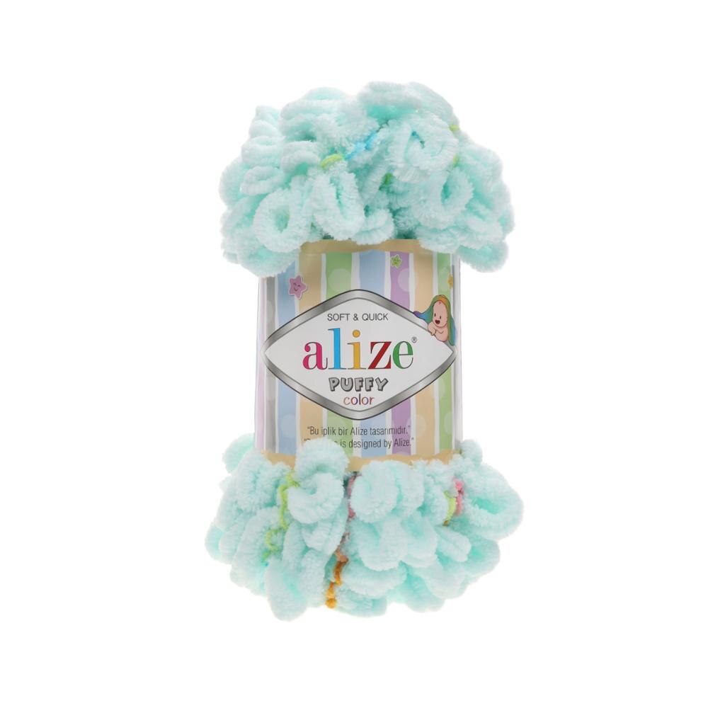 1 stk alize puffy farge garn løkke garn nyhet babygarn mykt og varmt babyteppegarn, fingerstrikk garn 1 nøste 1 x 100 gr-9mt: 5860