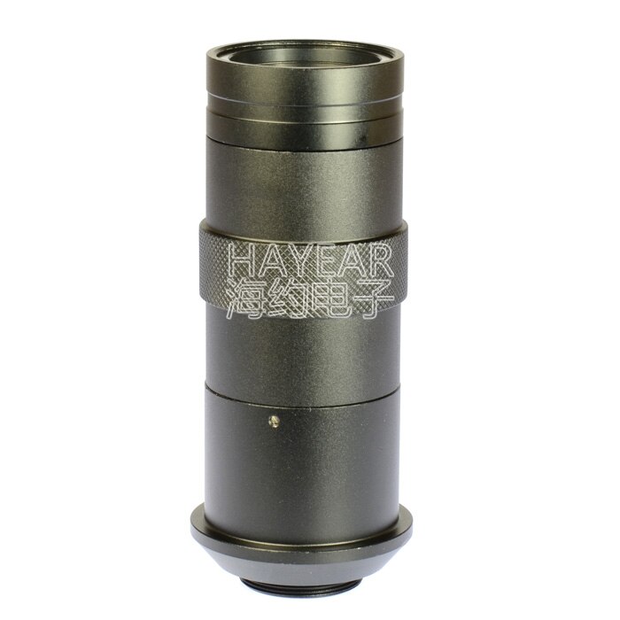 100x microscope industrial lens/M1218 small single lens/working distance: 40mm-250mm