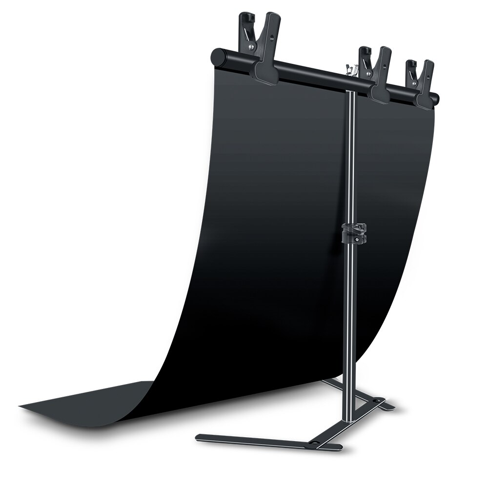 Black 60X60cm 24*24inch Photography Backdrop Paper Matte Reflection PVC Vinyl Seamless Background Seamless Water-proof
