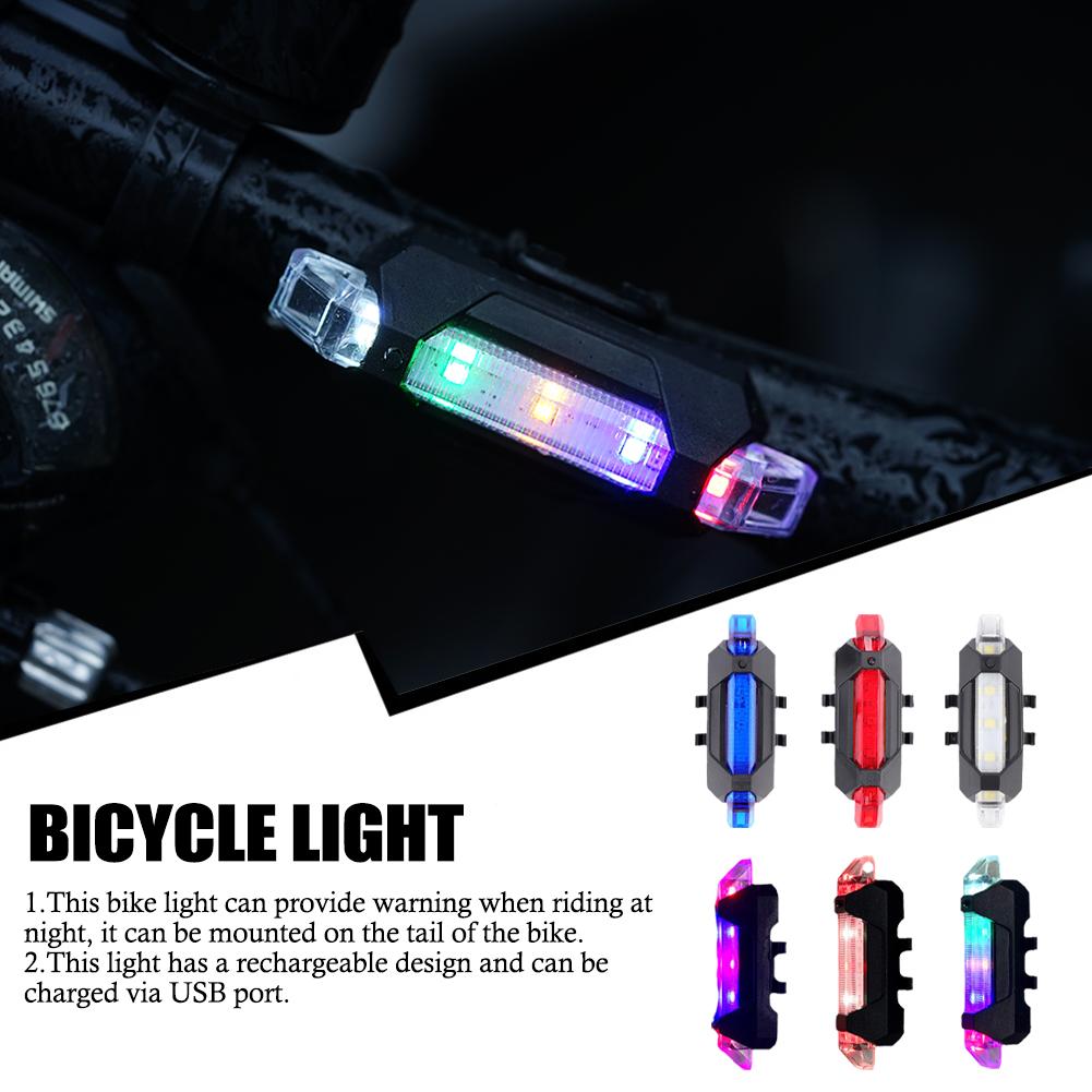 Cycling Tail Lights Rechargeable Bicycle Tail Lights Night Bike Mountain Lights Highway Safety Warning Back Bicycle Taillights