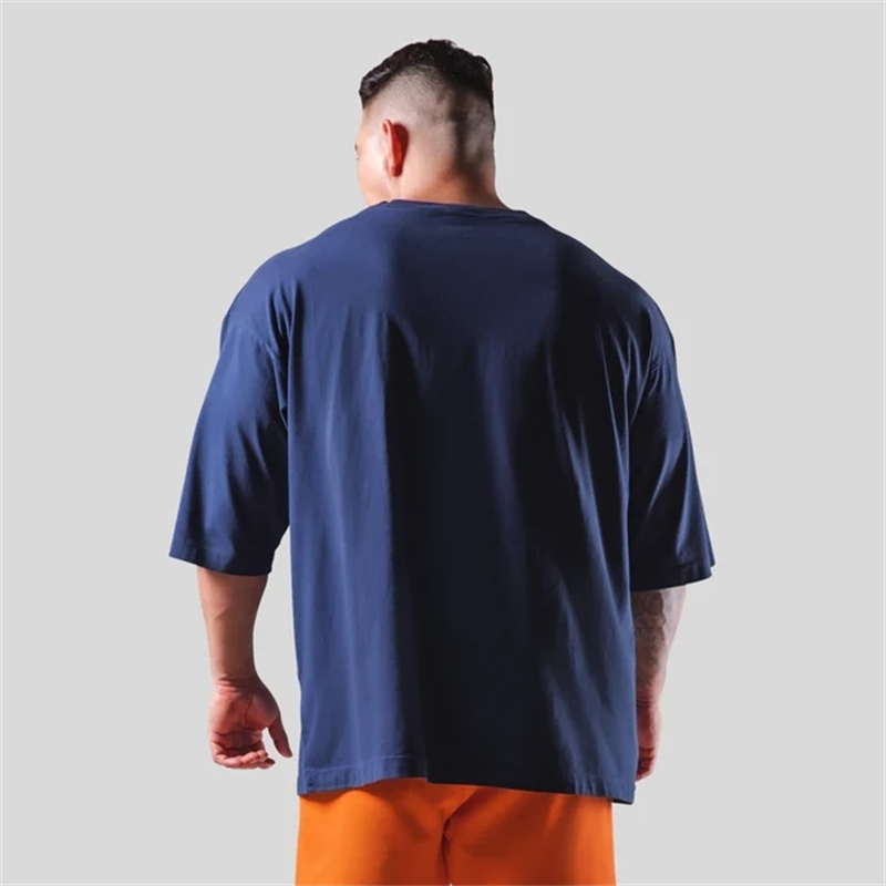 LYFT surdimensionné formation hommes T-Shirt lettres imprimer t-shirts pour hommes en vrac Sport rue vêtements décontractés t-shirts hauts