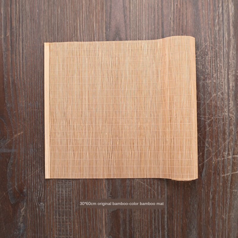 Naturlig bambus bordløber placemat te måtter bord placemat pad loft indretning hjem cafe restaurant dekoration  wj826: A 30 x 60cm