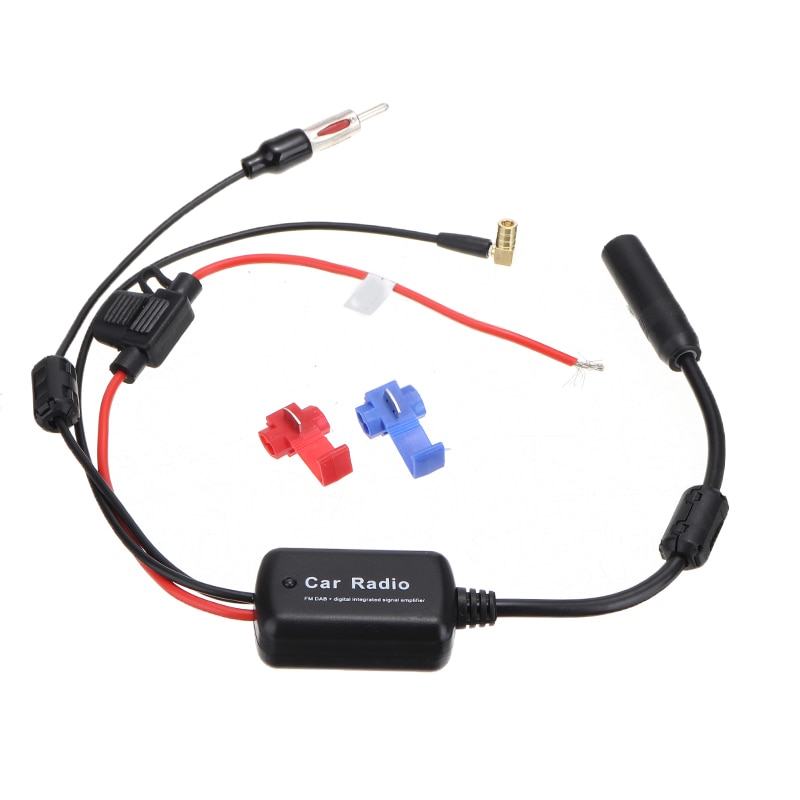 universell 9v-15v bil stereo radio antenne dab + fm digital antenne forsterker signal booster sett bil antenne radio tilbehør