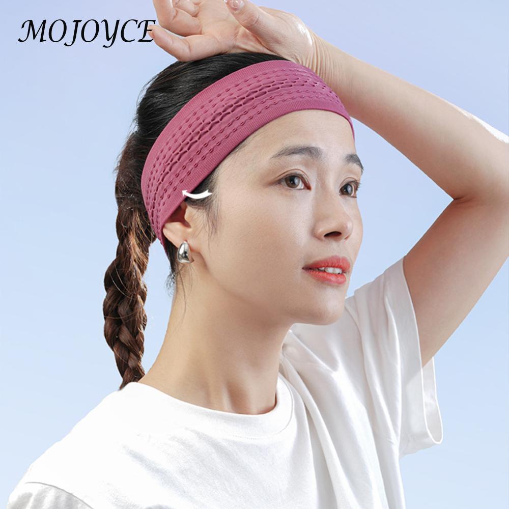 Sportieve hoofdband, zweetband voor workouts, elastische vochtafvoerende hoofdband, ademende zweetabsorberende hoofdband voor buitensporten