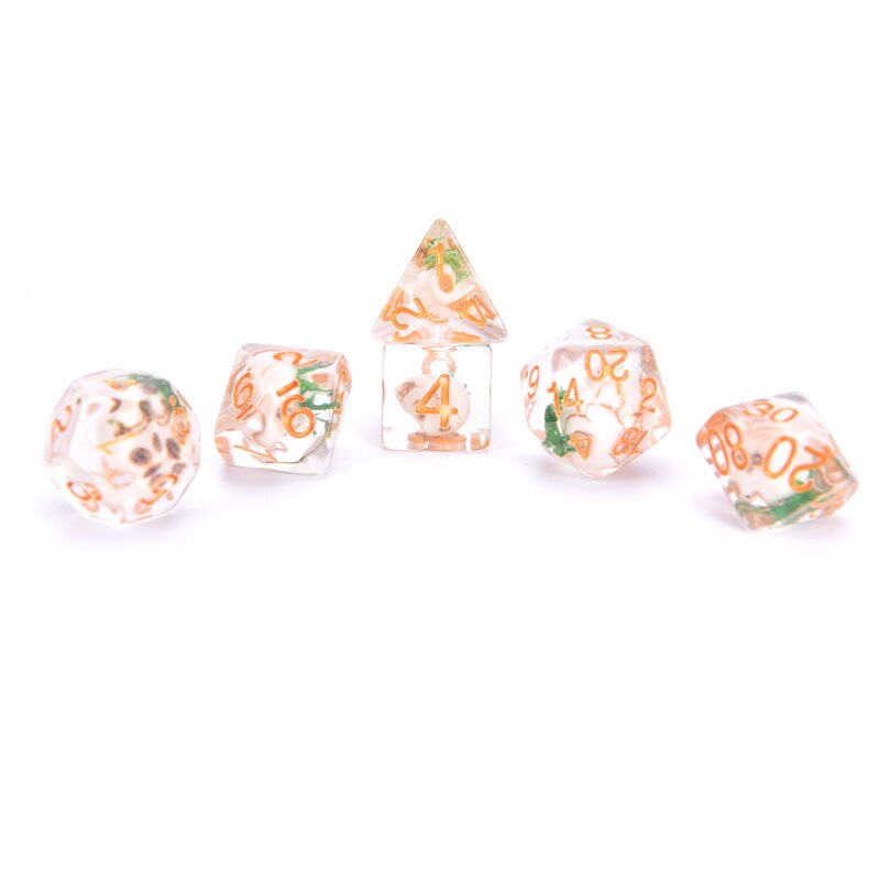 7 unids/set dados poliédricos juegos juego de dados de mesa juegos de mesa