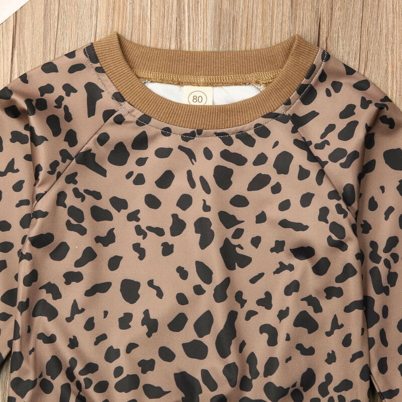 Baby Pullover kinder Leopard Bunny Drucken Pullover Mädchen Jungen Kleidung Niedlichen Kleinkind Mädchen Kleidung Frühling Herbst 0-5T Tragen