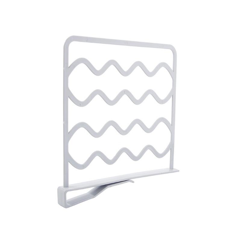 Separadores de estantes para armario, estantes de separación, divisor de ropa, estantería de alambre, organizador de almacenamiento, decoración para el hogar de: Blanco