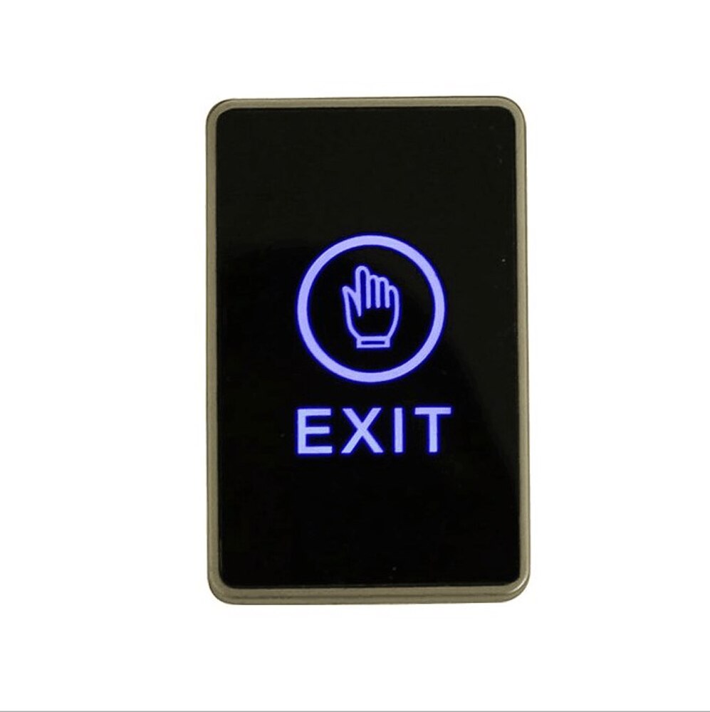 Touch sensor dörrar knapp led-ljus för åtkomstkontroll terminal kontakt dörr fyrkantig touch sensor utgångsfrigöringsknapp
