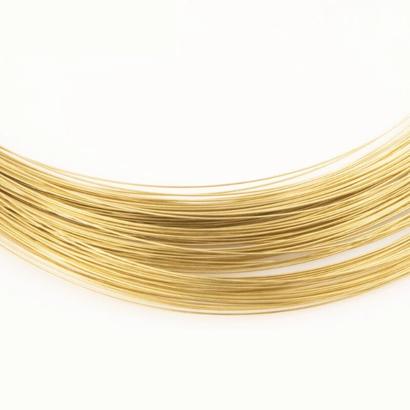 0.1mm/0.2mm/0.3mm/0.4mm/0.5mm/0.6mm0.7mm/ 0.8mm/1mm Dia Soft Raw Brass Wire For Model Craft Jewelry Findings DIY