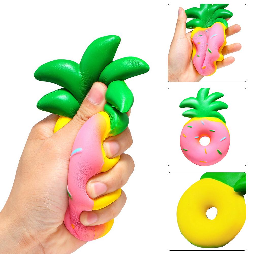 Langzaam Stijgende Leuke Ananas Donut Stress Reliever Kids Adult Squeeze Speelgoed