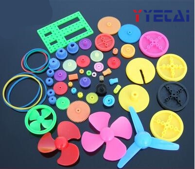 Yongyetai 55 stuks versnellingsbak speelgoed robot motor plastic tandwiel diy model accessoires