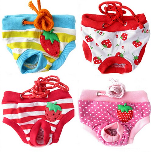 Vrouwelijke Pet Dog Puppy Luier Broek Fysiologische Sanitair Korte Panty Nappy Ondergoed M/L/XL 7KEQ