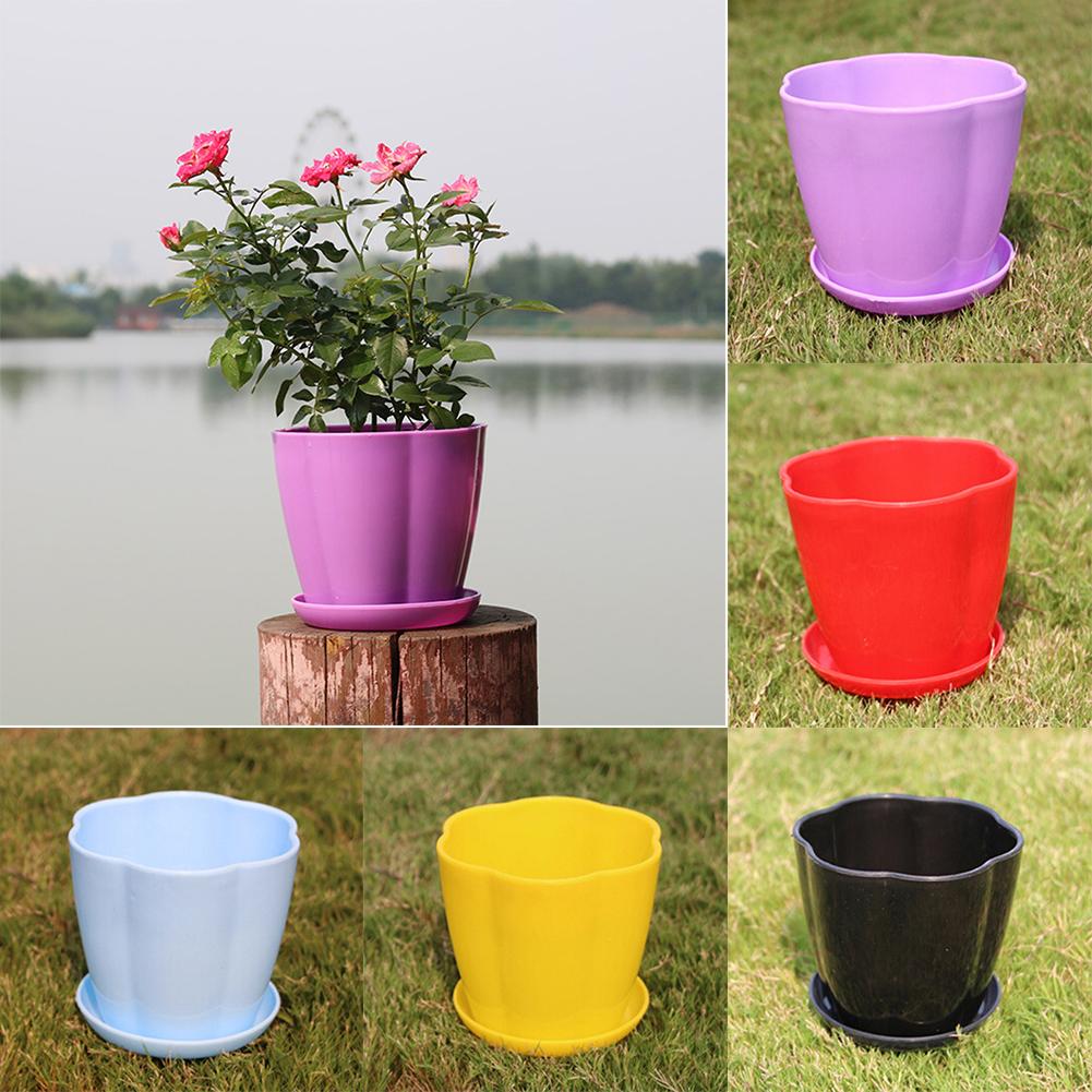 Pumpa form plast imitation porslin blomkruka suckulenta trädgård planter trädgård leveranser