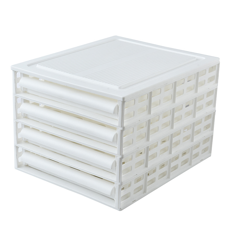 Closet Organizer Drawer Clothes Organizer Rack Shelf Storage Holder Rack for Pants Skirt Partition Wardrobe Clothes Organizer: white