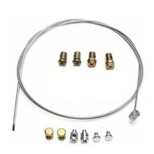 Universal Throttle Clutch Cable Repair Kit Lawnmower Rotovator Parts Solderless Nipple With Sleeve And Nut Set Lawn Mower Parts