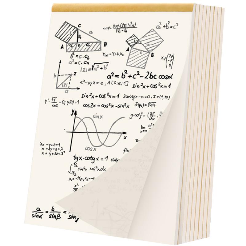 A4 Notebook Blank Inner Page Graffiti Draft Sketchbook Thickened Beige Paper For Sketching Note Painting 40 Pages