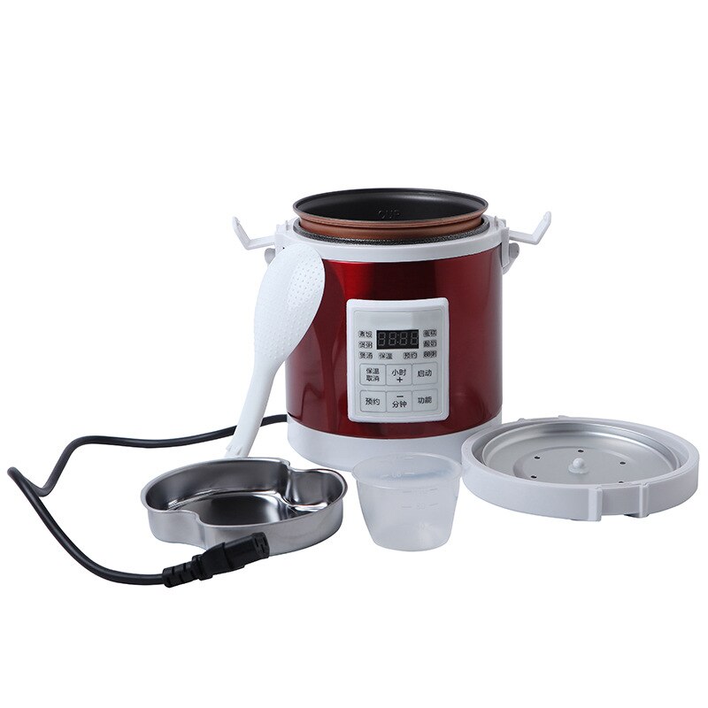 220V Mini reiskocher suppe brei kochen maschine lebensmittel dampfer elektrische heizung lunchbox heizung