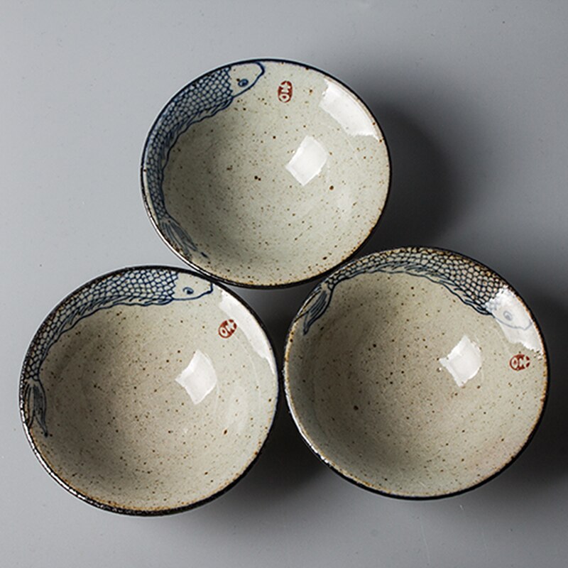 Juego de tazas de cerámica japonesa pintada a mano, cuenco afilado para ceremonia del té, sombrero, 70ml