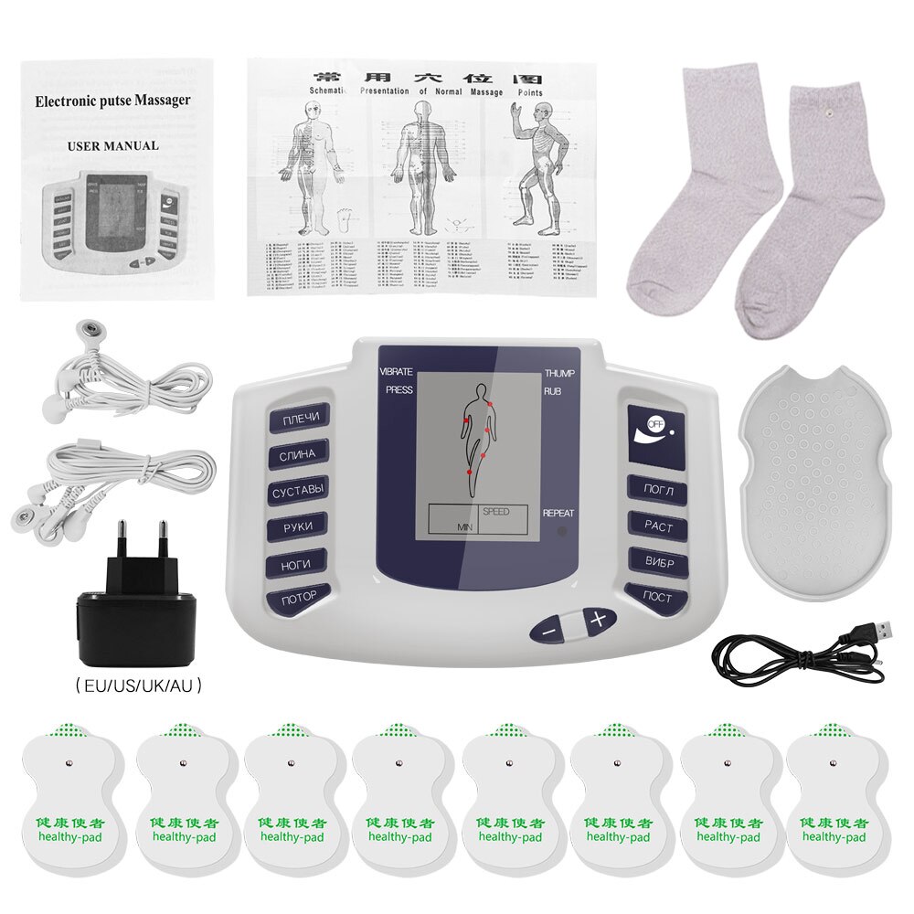 Ems Tens Elektronische Therapie Machine Met Sokken Puls Massage Apparaat Full Body Massager Spier Stimulator Pijnbestrijding Gezondheidszorg