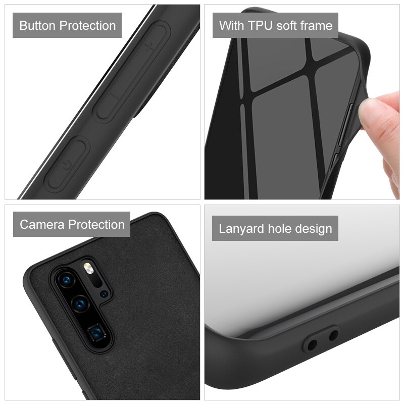 TPU soft frame + PC Harde Bodem + Licht Luxe PU Leather Cases Voor Motorola Moto Een Vision Moto P50 case IMAK LX-5 Back Cover