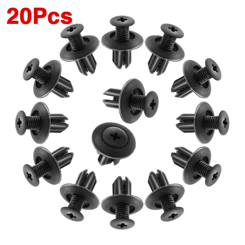 20 Stuks Auto Bumper Fastener Voor Kia Hyundai Voor Honda Motor Cover Portierbekleding Clip Fasteners 8Mm Gat revert