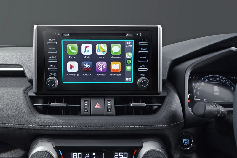 Tempered glass screen protective film for Toyota RAV4 5th 8 inch central control display car navigation protector: 7 inch