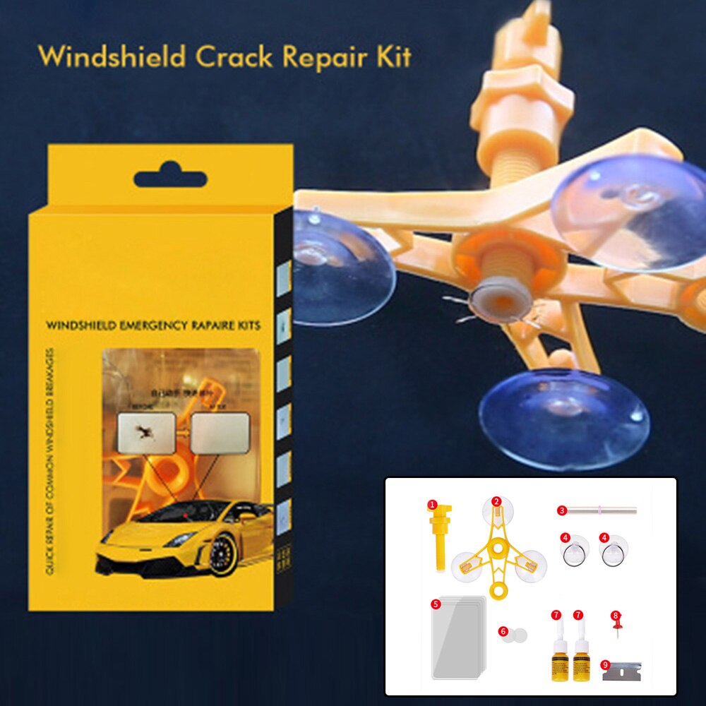 Univwesal 12*3*22.3cm auton tuulilasin halkeaman korjaus diy kit siru ikkuna lasi tuulilasi naarmu auton tarvikkeet