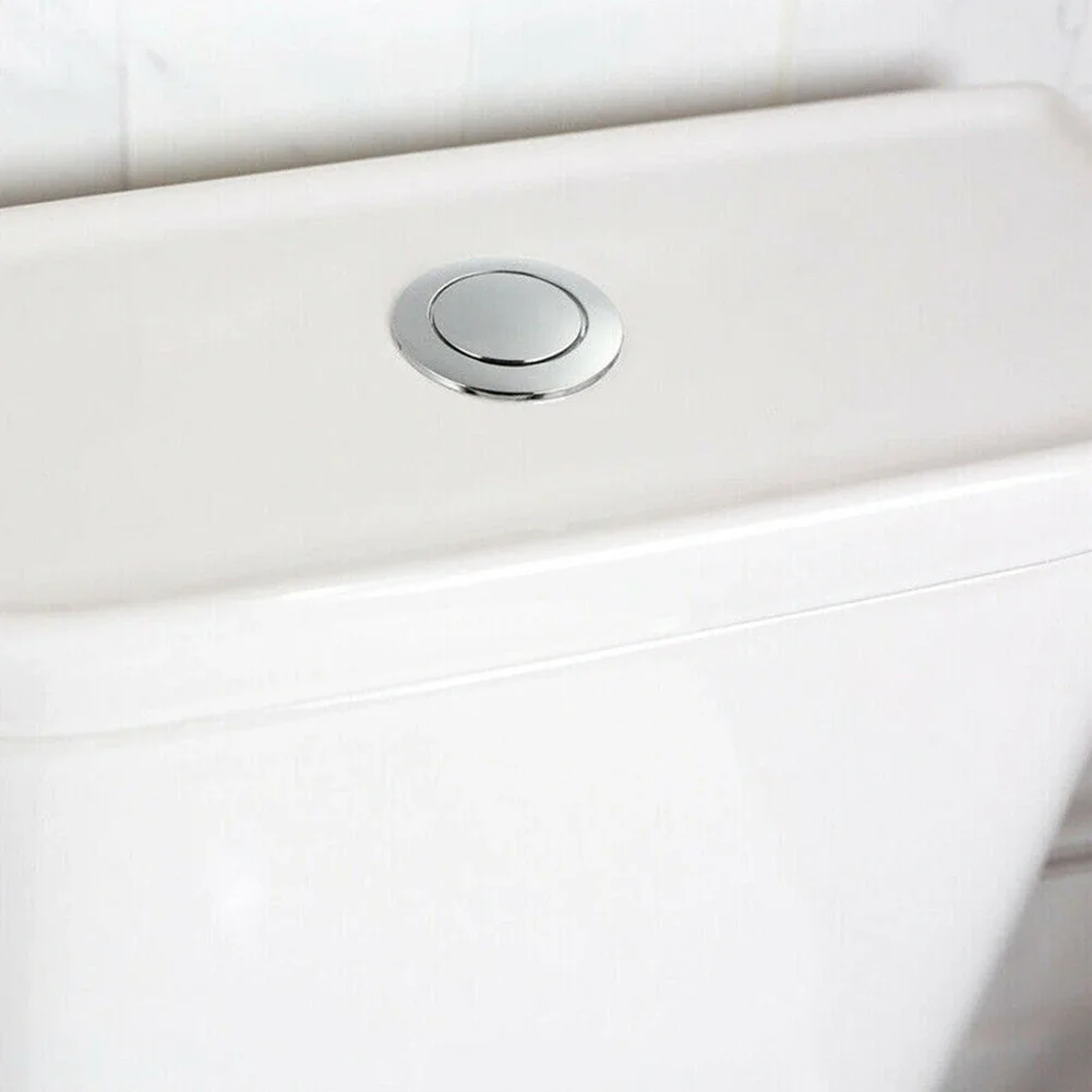 1pc x 38mm toalett trykknapp enkelt spyleknapp toalett vanntank knapp abs universelt baderomstilbehør