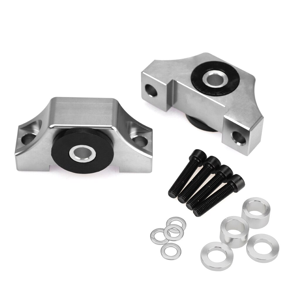 Voor Honda Civic EG EK jdm Motor Billet Motor Koppel Mount Kit B16 B18 B20 D16 D15: sliver