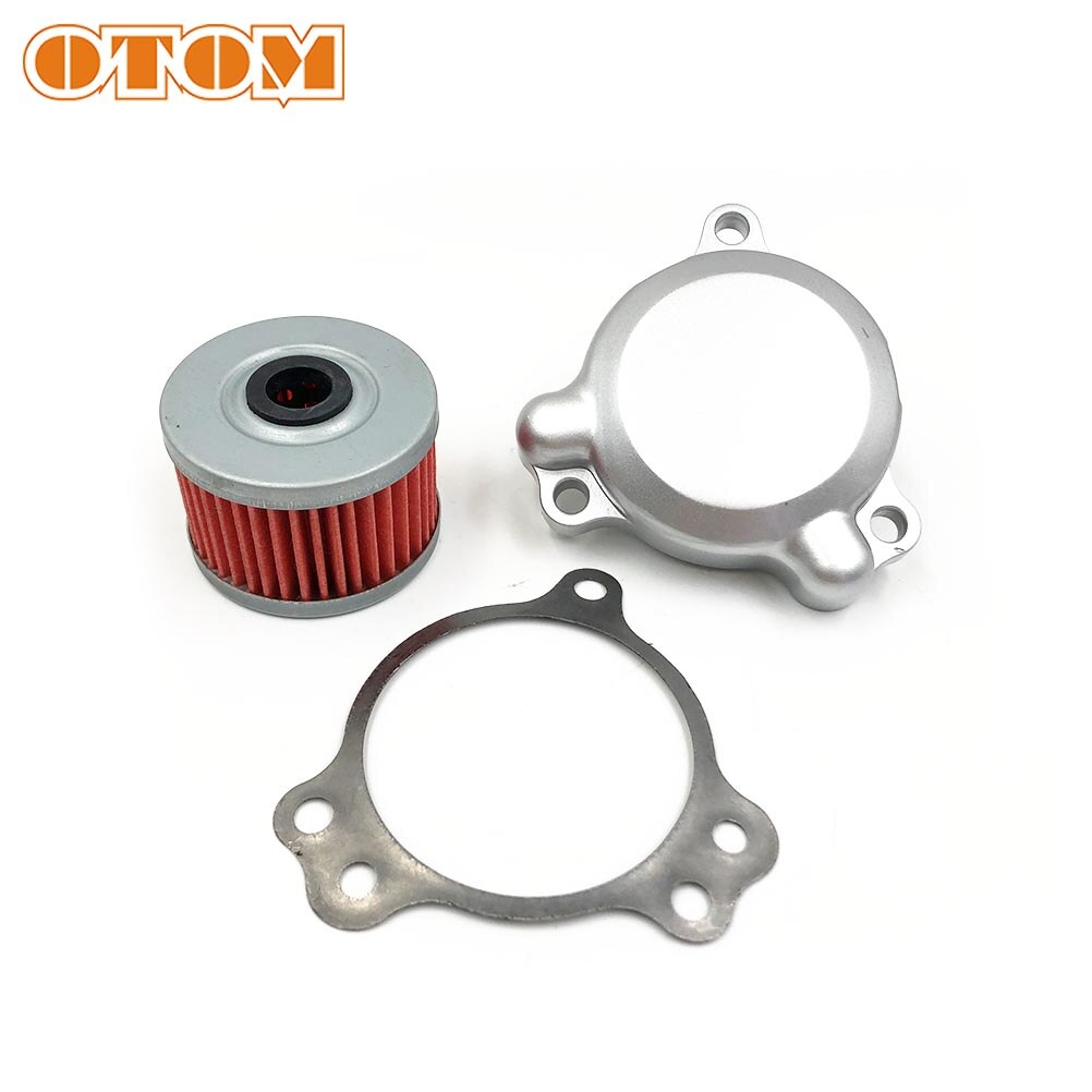 OTOM-filtro de aceite de motor para motocicleta YF300, LONCIN300R, VOGE, 300DS, 300GY, piezas de Pit Bike, papel rojo (Original), cubierta de filtro de aceite,