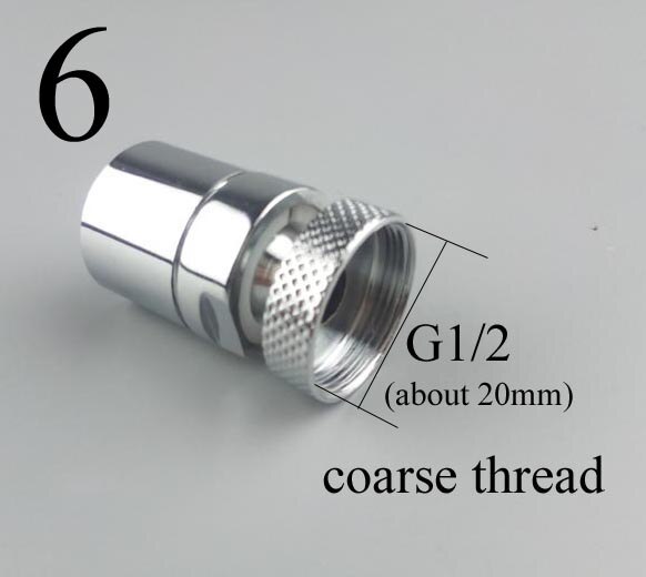 brass faucet adapter 12/14/16/18/20/22/24mm 360 degree swivel aerator female or male thread: model 6
