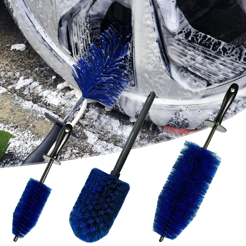 Car Tire Cleaning Brushes Tire Rim Washing Brush Wheel Clean Tools for Truck Motor Engine Grille Auto Washing Detailing Brush