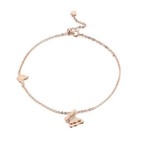 Enkelbandje Armband B267: ROSE GOLD