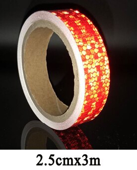 3M Reflecterende Stickers Plakband Voor Fiets Veiligheid: red