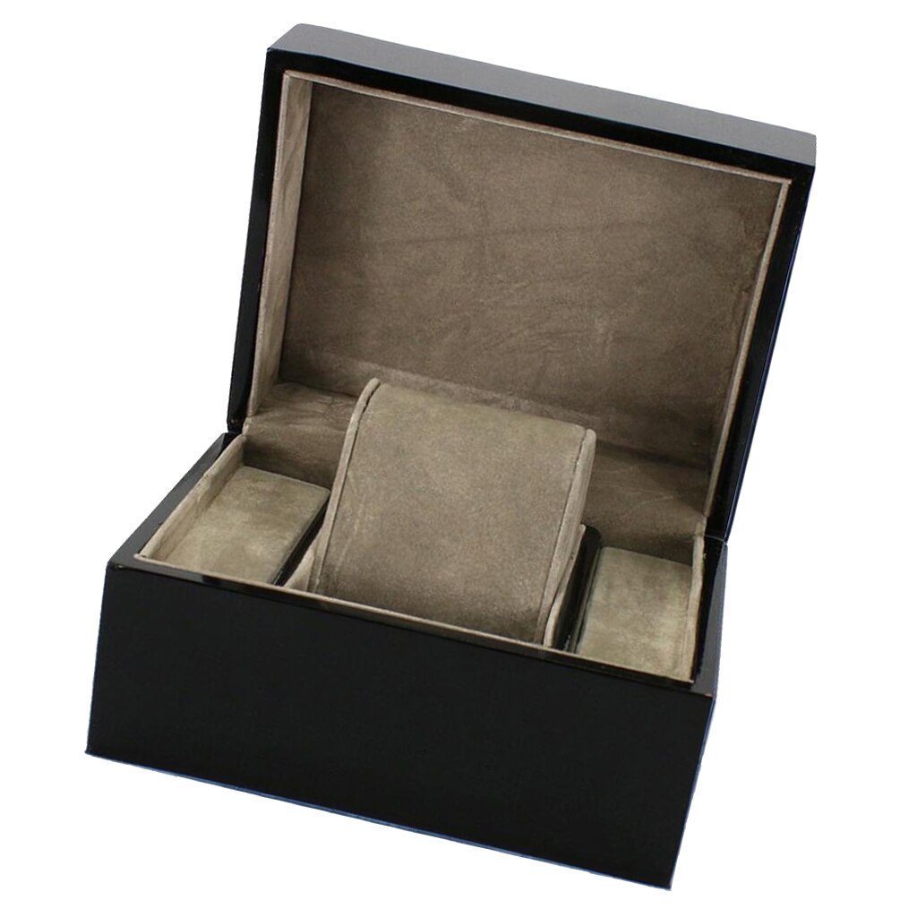 Single slot watch storage wood display box storage with pute menn kvinner