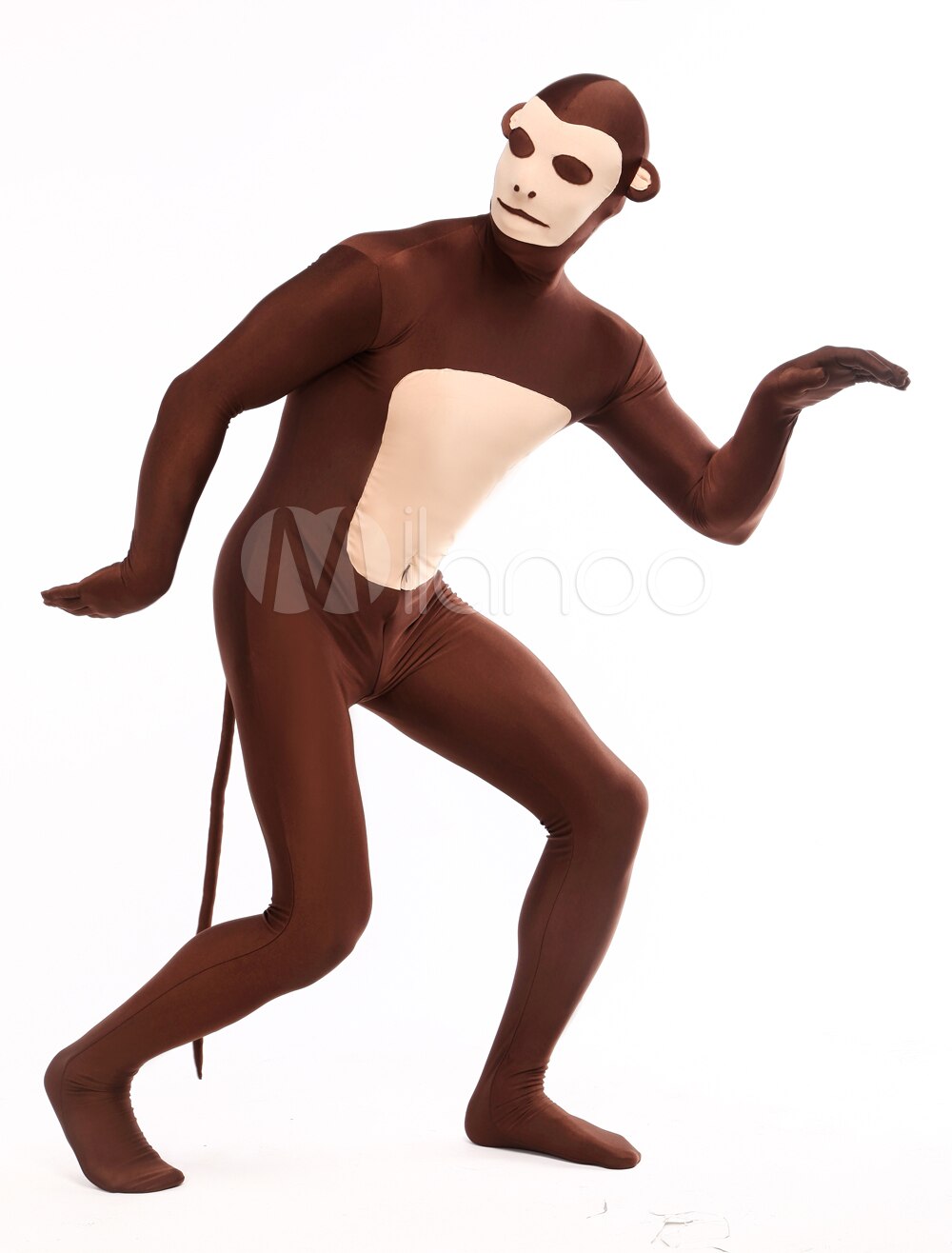 Halloween carnaval fête unisexe singe modèle complet corps Animal Zentai costume