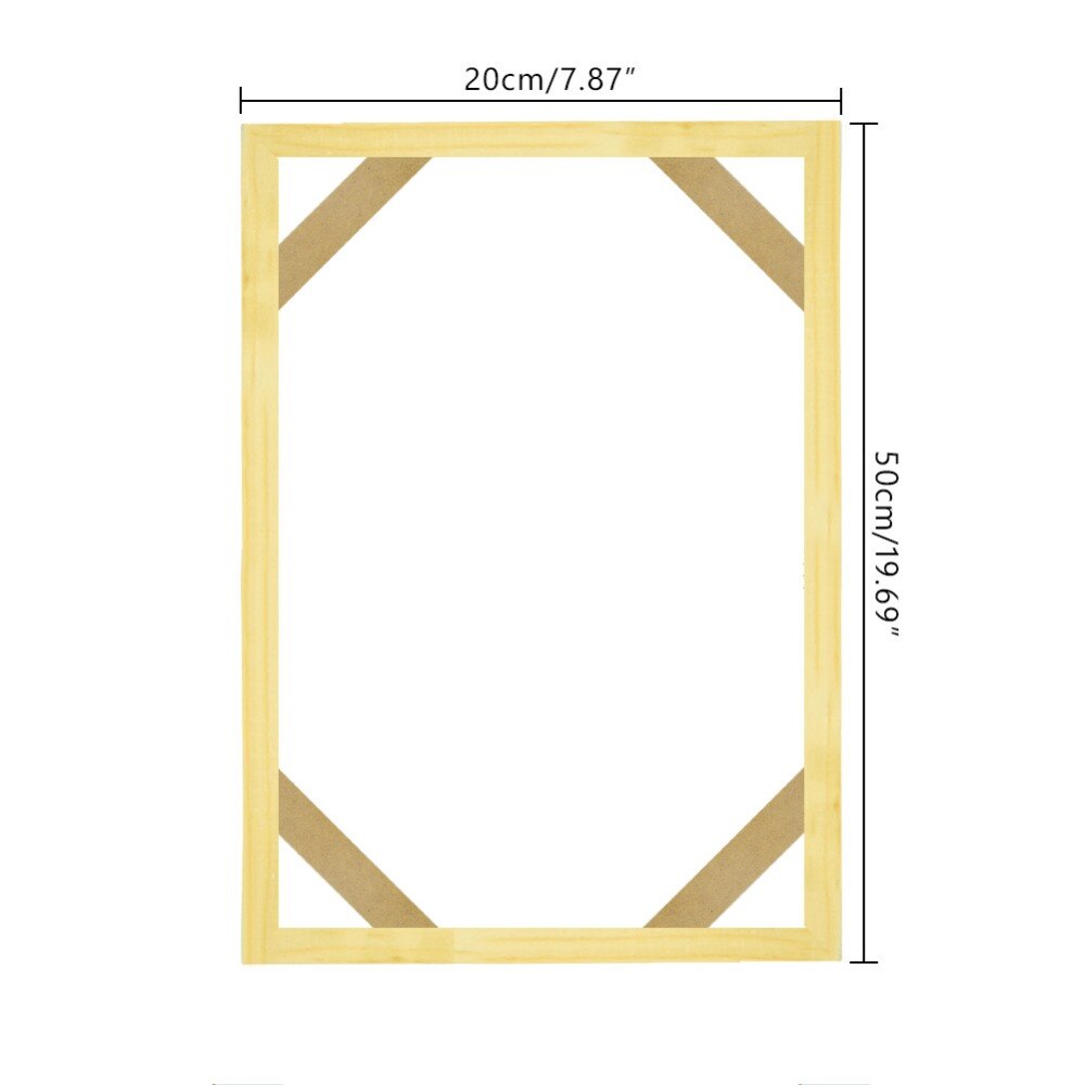 DIY 50x50cm Oil Painting Frame Painting Mosaic Embroidery Accessories Wall Home Decor Hanging Canvas Frame