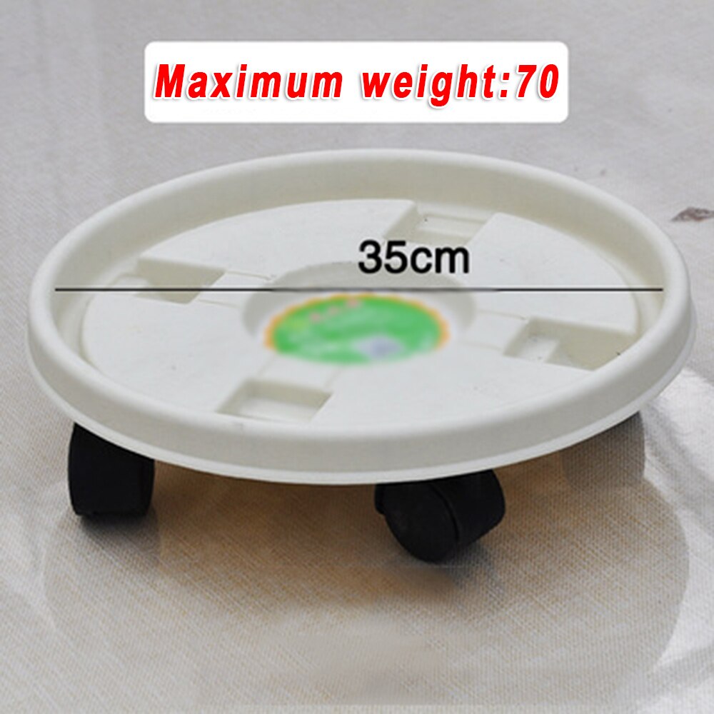 Resin Plant Stand Tray With Wheels Movable Planter Flower Pot Base Home Garden Fixing And Disassemble: 5