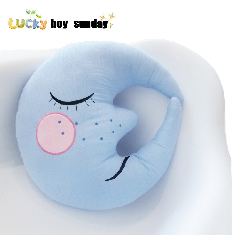 Almohada extraíble de cáñamo y algodón Ins para decoración de la habitación de los niños, almohada para sofá, muñeco de juguete: D 47x46cm
