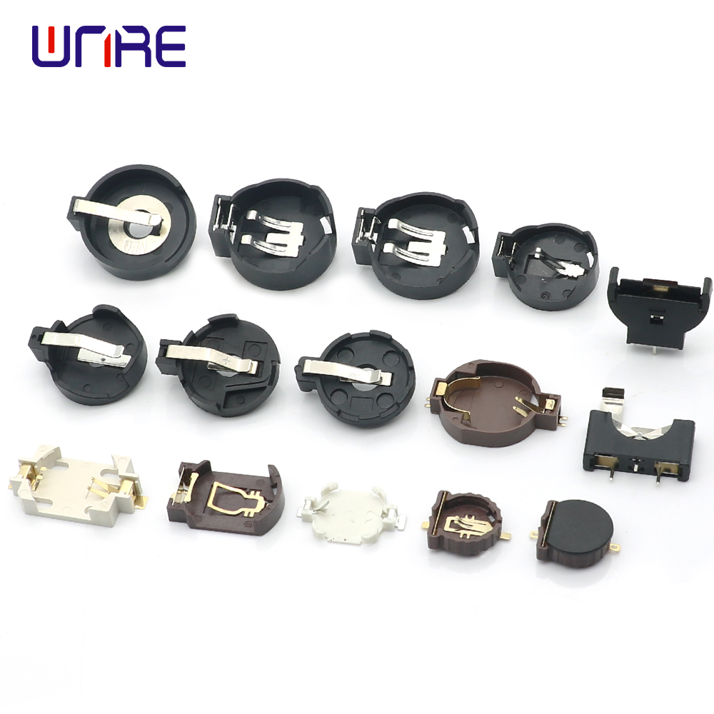 BS Battery Holder Series Coin Cell Battery Holder Black/White/Coffee Battery Storage Socket