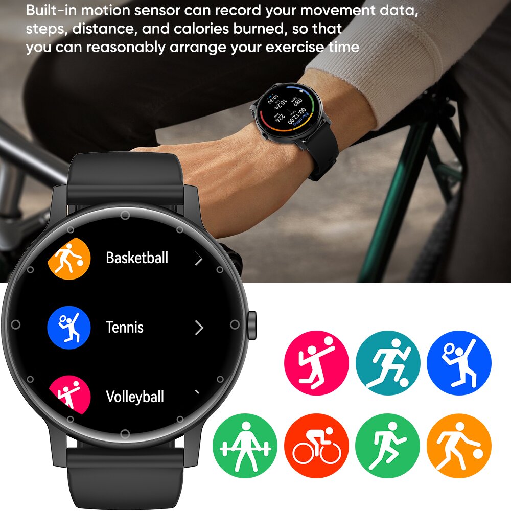accorto guarda Donna Uomo pieno tocco schermo Bluetooth 5.2 Chiamata Orologi impermeabili sport fitness inseguitore Fabbrica IP67 ZL02 Nuovo