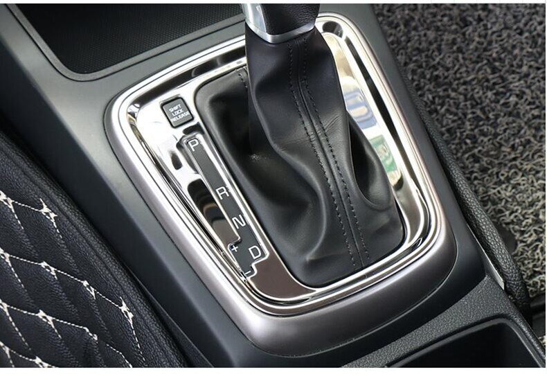 Til kia rio 4 x- line gear rammedæksel interiør panel cirkel dekorativ krom bil-styling lister tilbehør del