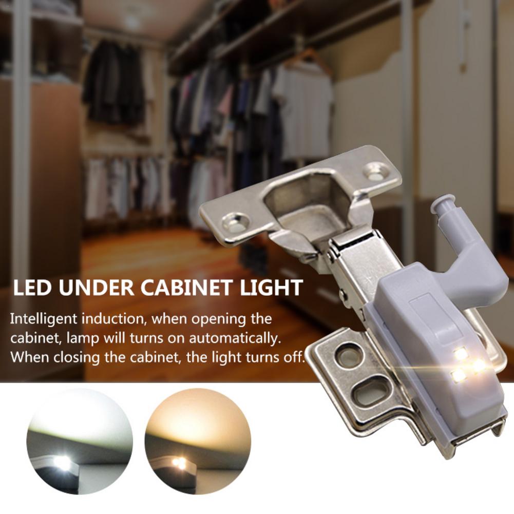 Led Onder Kast Licht Universele Garderobe Licht Sensor Led Inner Scharnier Lamp Voor Kast Kast Keuken Geen Batterij &amp; Scharnier