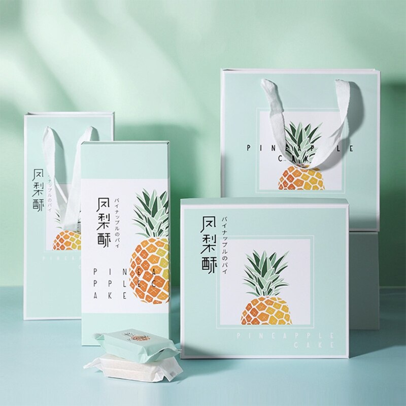 50pcs Pineapple Crisp Packaging Bags Food Baking Machine Sealing Bags Cake Biscuit Candy Packaging Bags